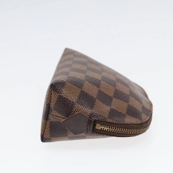 LOUIS VUITTON Damier Ebene Pochette Cosmetic PM Pouch N47516 LV Auth 82976 - Picture 5 of 14